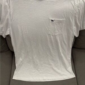 Vineyard Vines White Short Sleeve Pocket Tee